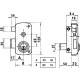 Cerradura Lince 5056B-BO/ 70 Derecha