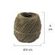 Hilo Bramante Cañamo Pulido Nº 6   (Bobina  50 Gramos) Ø 0,9 Mm.