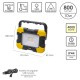 Foco Led Plano Recargable  10 Watt. 800 Lumenes Luz blanca 4000ºK Protección IP44. Portatil Proyector Led Obras