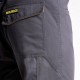 Pantalones Largos DeTrabajo, Multibolsillos, Resistentes, Rodilla Reforzada, Gris/Amarillo Talla 38/40 S (Slim Fit)