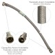 Latiguillo Flexible Reforzado Acero Inoxidable Termo Macho 1/2" - Hembra 1/2" Longitud 500 mm