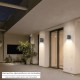 Lampara Aplique Exterior Gu10 IP65 Color Antracita Aplique Pared, Luz Jardín, Lámpara Jardín, Luz Exterior, Aplique Jardín