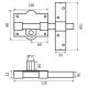 Cerrojo Fac 301-r/ 80-p