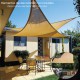 Toldo Vela Sombra Jardin Triangular 3,6x3,6x3,6 metros Beige