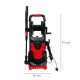 Hidrolimpiadora Alta Presión 180 Bares 2.400 Watt. Con Accesorios 390 Litros / Hora. Limpiadora de Agua Con Deposito Detergente