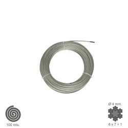 Cable Galvanizado   4 mm. (Rollo 100 Metros) No Elevacion