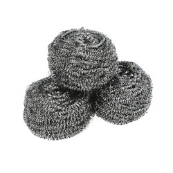 Estropajo Acero Inoxidable  (Pak 3 Pz)