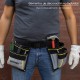 Bolsa Encofrador Doble Con Cinturón Ajustable, Colgador de Martillo, Bolsa Herramientas, Portaherramientas