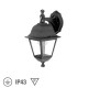 Farol Jardin Soporte Alto Negro.
