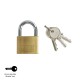 Candado Laton Arco Normal Llaves Iguales 40 mm. Nº1