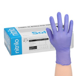 Guante Desechable Nitrilo Azul  M 3,5 gms. Caja 100 unidades.