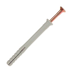 Taco Clavo Con Tirafondo MN/110/ 10x100 mm. (Caja de 100 piezas)