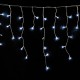 Guirnalda Luces Navidad Cortina 10x1 Metros 345 Leds Blanco Frio. Luz Navidad Interiores y Exteriores Ip44. Cable Transparente